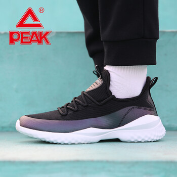 匹克（PEAK）跑步鞋黑色/魔幻紫 