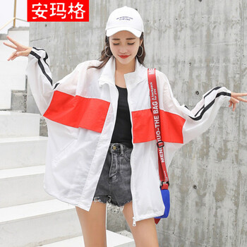 安瑪格 V領(lǐng) 長(cháng)袖 女 短外套 波點(diǎn)