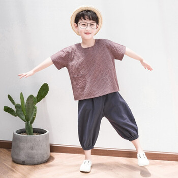 兒童亞麻套裝