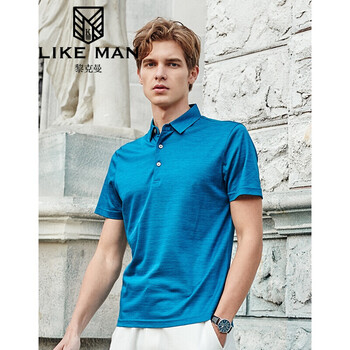 黎克曼（likeman） 短袖 男士T恤 中哈青 