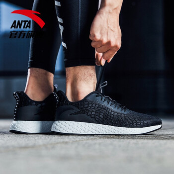 安踏（ANTA）跑步鞋91815558-5黑/安踏白 40