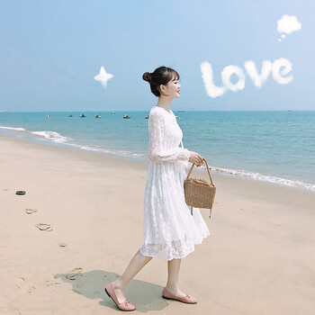 圓領(lǐng)長(zhǎng)裙，微胖女神的夏日小心機(jī)