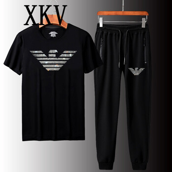 XKV 短袖 男士T恤 812黑色 
