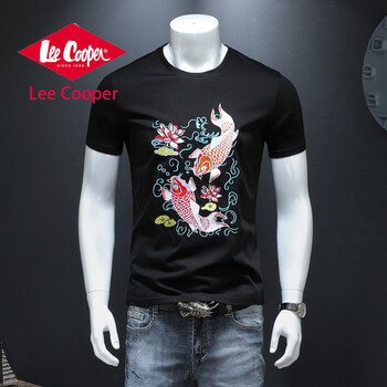 Lee Cooper 短袖 男士T恤 黑色 