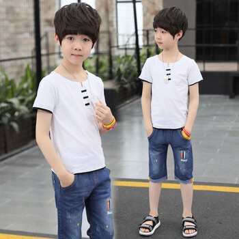 套裝,牛仔套,怎么樣,男童,男童,裝夏,牛仔