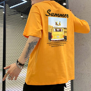 追拓 短袖 男士T恤 黃色 
