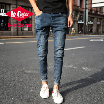 Lee Cooper 小腳褲 商務(wù)休閑 男士牛仔褲