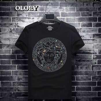 OLOEY 短袖 男士T恤 【9008】黑色 
