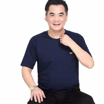 伯樂虎（Bolehu） 短袖 男士T恤 藏青色 