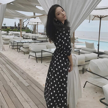 優(yōu)雅雪紡連衣裙，打造性感小仙女
