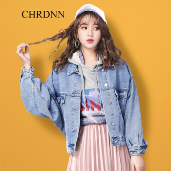 赤典（CHRDNN） POLO領(lǐng) 長袖 女 短外套 口袋，做舊，多口袋