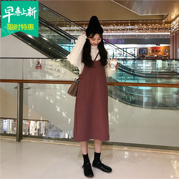 呢子寬松連衣裙