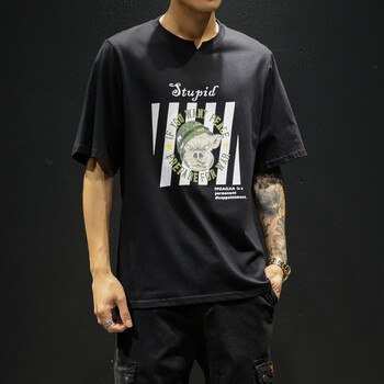 軒獅郎 短袖 男士T恤 A001-T133黑色 