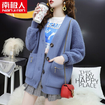 簡(jiǎn)約條紋毛衣，微胖妹子的小心機