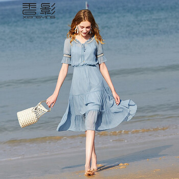 香影（xiangying）  格子 連衣裙