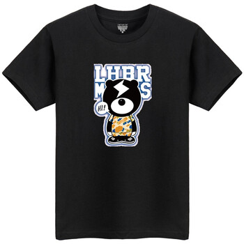 子向 短袖 男士T恤 黑色（閃電熊） 