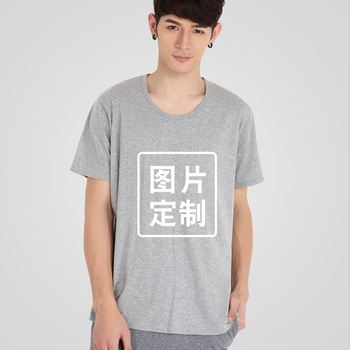 貂卡（DIAOKA） 短袖 男士T恤 男淺灰 