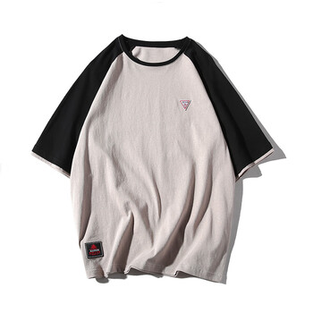 喬羋 短袖 男士T恤 淺灰色 