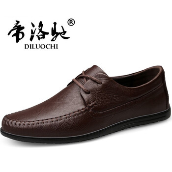帝洛馳（DILUOCHI）男士棕色 1898系帶 37