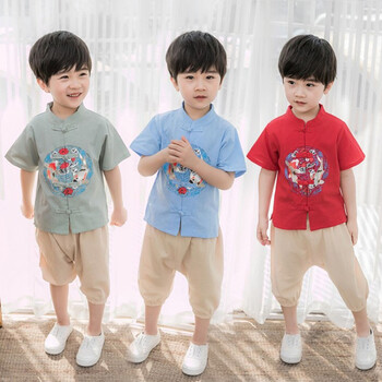唐裝男孩冬裝