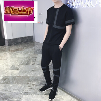 天狼旗（TIANLANGQI） 短袖 男士T恤 (TZ50)6號(hào)色(短袖+長(zhǎng)分褲) 