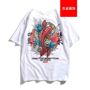 尊尚鳥（zunshangniao） 短袖 男士T恤 如魚得水 白色 