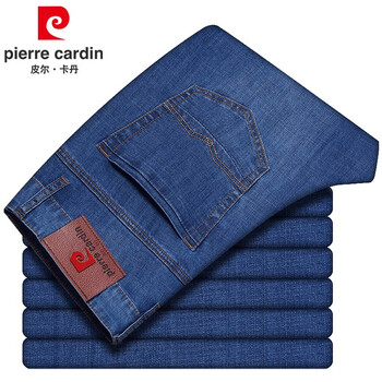 皮爾卡丹（pierrecardin） 直筒褲 基礎(chǔ)大眾 男士牛仔褲