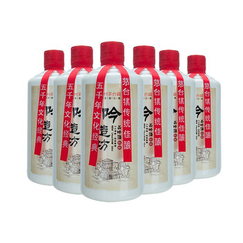 吟造坊53%VOL375mL-500mL，500ml*6 醬香型，醬香