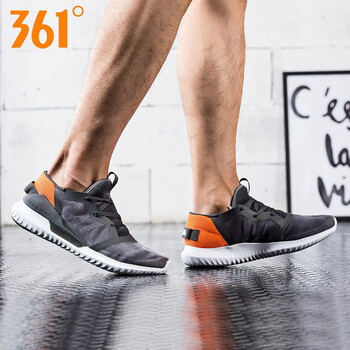 361度跑步鞋巖灰/螢光太陽(yáng)橙-2 42