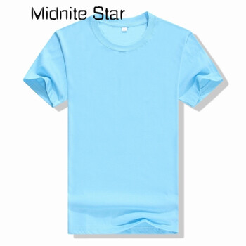 Midnite Star 短袖 男士T恤 220克淺藍(lán) 