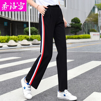 學(xué)院條紋女褲子