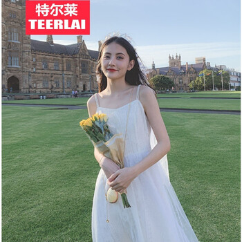 特爾萊 碎花 蕾絲 連衣裙