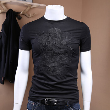 佤寶莉（WABAOLI） 短袖 男士T恤 黑色 