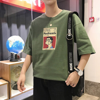 胤笙記 短袖 男士T恤 綠色 XL，L，M，XXL
