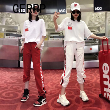 GERPP 拼色 短袖 T恤 女 