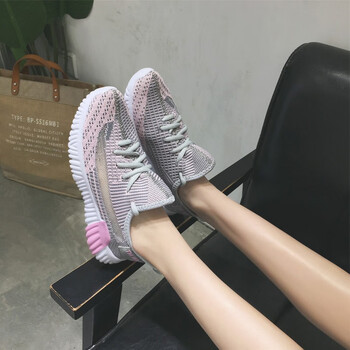 怡肯（yiken）跑步鞋0937灰粉 