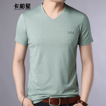 卡柏星（KABOXING） 短袖 男士T恤 綠色 XL，L，XXL，M，加大，XXXL