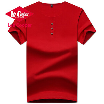 Lee Cooper 短袖 男士T恤 紅色 