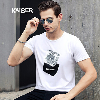 凱撒（KAISER） 短袖 男士T恤 502白色 