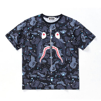 A BATHING APE 短袖 男士T恤 星空黑 