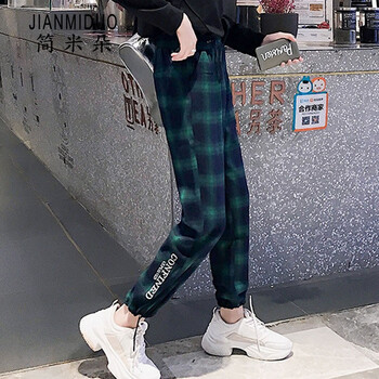 簡米朵（JIANMIDUO） 低腰 闊腳褲 女 長褲 休閑褲