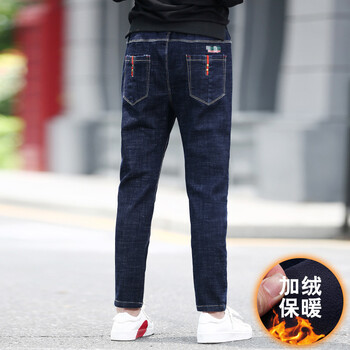 男童牛仔褲加絨冬款