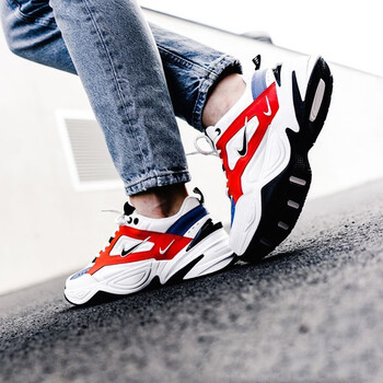 耐克（NIKE）跑步鞋AV4789-100白橙藍(lán) 走秀款 