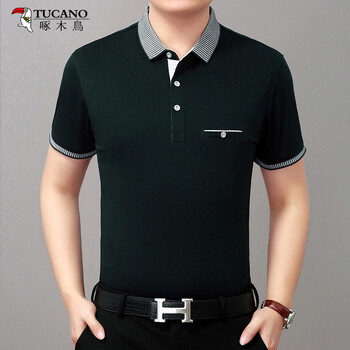 啄木鳥（TUCANO） 短袖 男士T恤 8709墨綠 