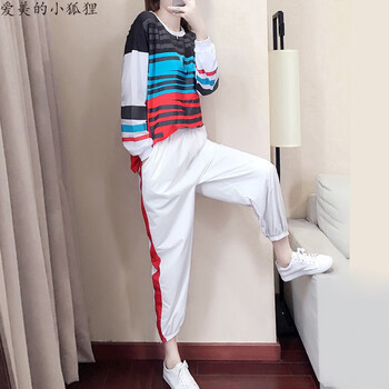 愛美的小狐貍  蘿卜褲 女 九分褲 休閑褲