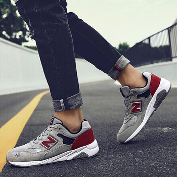 MR跑步鞋580-23深灰酒紅 39