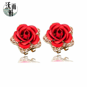 珍珠鑲鉆花朵