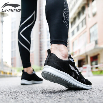 李寧跑步鞋093-3新基礎(chǔ)黑/曙灰色(網(wǎng)面) 42