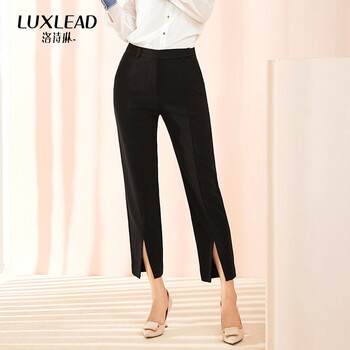洛詩(shī)琳（LUXLEAD） 高腰 哈倫褲 女 九分褲 休閑褲