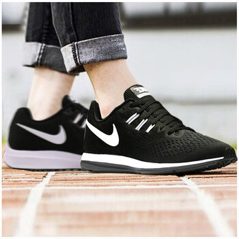 耐克（NIKE）跑步鞋2019春款黑白勾898485-001 